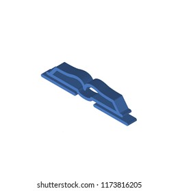 Open book isometric left top view 3D icon