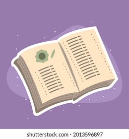 open book learn education icon