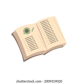 open book learn isolated icon