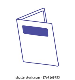 open book learn read literature isolated icon design vector illustration