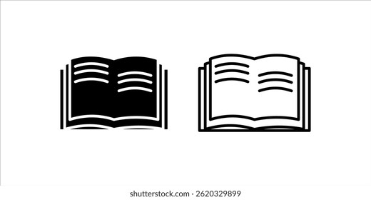 open book with lightbulb, concept new knowledge, creative idea, vector illustration on white background.
