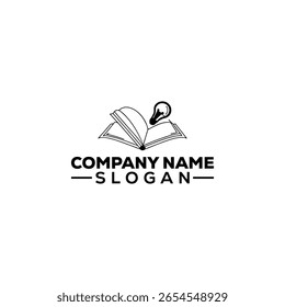 Open Book with Lightbulb Idea Icon