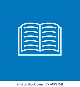 Open book line icon.