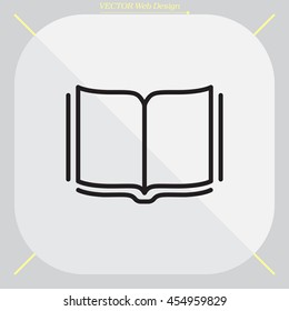 Open book  line icon