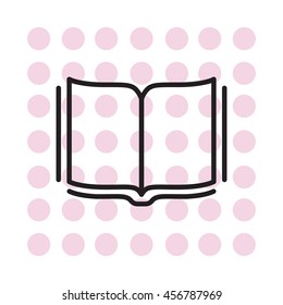 Open book  line icon