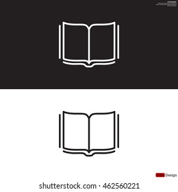 Open book  line icon