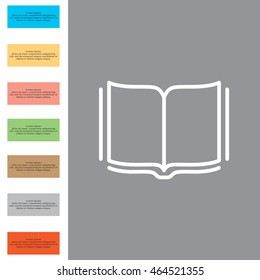 Open book  line icon