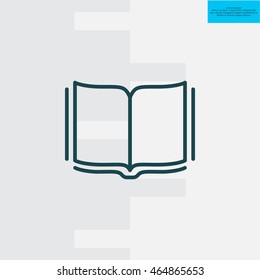 Open book  line icon