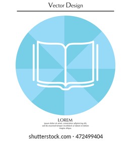 Open book  line icon