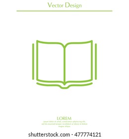 Open book  line icon