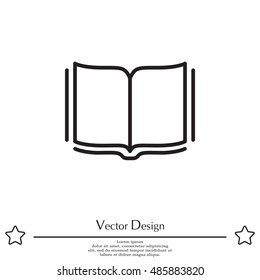 Open book  line icon