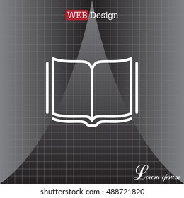 Open book  line icon