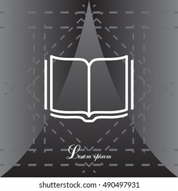 Open book  line icon