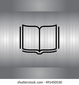 Open book  line icon