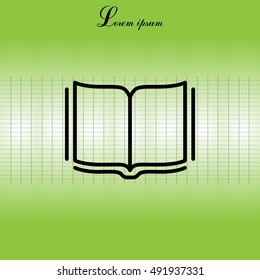 Open book  line icon
