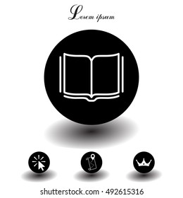 Open book  line icon
