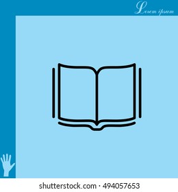 Open book  line icon