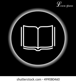 Open book  line icon