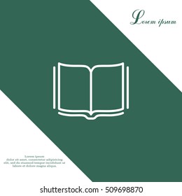 Open book  line icon