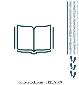 Open book  line icon