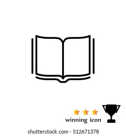 Open book  line icon