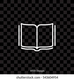 Open book  line icon