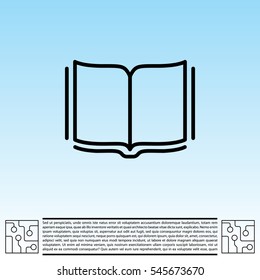 Open book  line icon