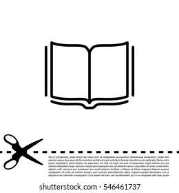 Open book  line icon