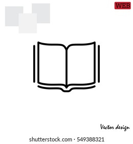 Open book  line icon