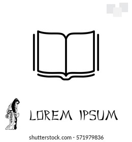 Open book  line icon