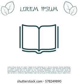 Open book  line icon