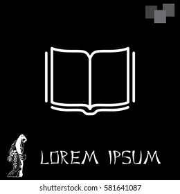 Open book  line icon