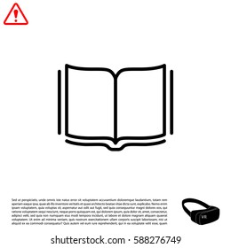 Open book  line icon