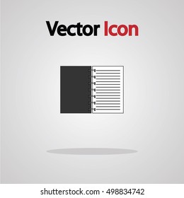 Open Book with line icon isolated.