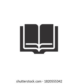 Open book line icon. Read magazine, booklet and encyclopedia symbol. Documents reader logo for web and mobile app. Library or book store sign. Vector illustration. design on white background. EPS 10