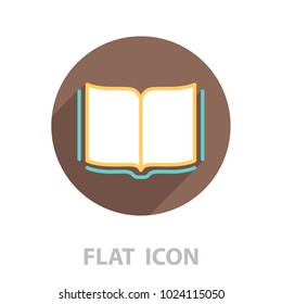 Icono de línea de libro abierto. ilustración vectorial