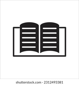 open book line new vector icon