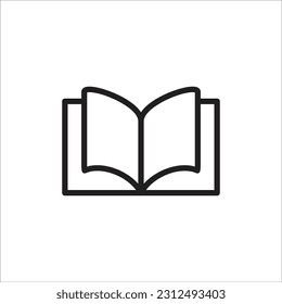 open book line new vector icon