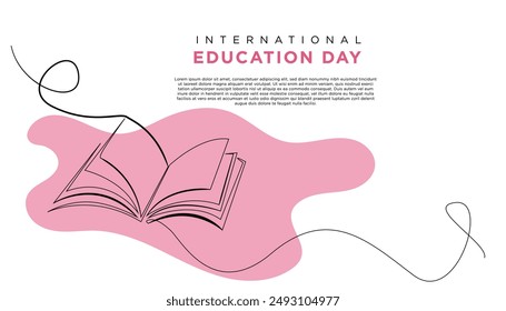 open book line vector illustration.education background,world book day background,international education,back to school.