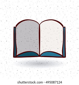 Open book and literature design