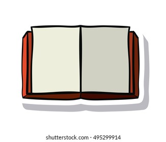 Open book and literature design