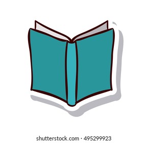 Open book and literature design