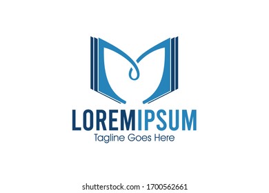 plantilla de logotipo vectorial del directorio de literatura abierta
