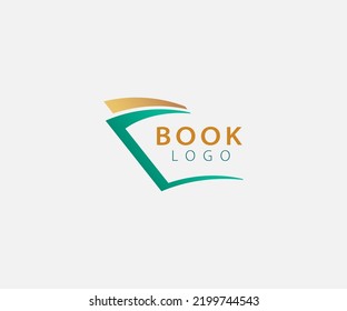 open book logo design for bookstore, book company, publisher, encyclopedia, library, education logo concept