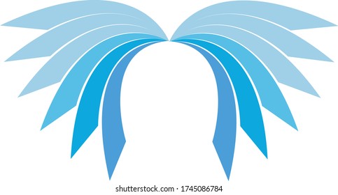 Open book logo design vector stock