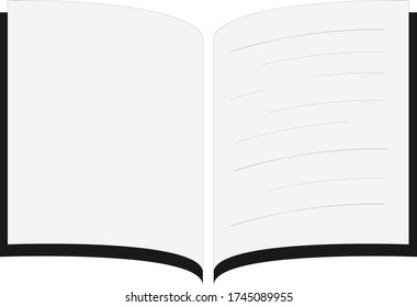 Open book logo design vector stock
