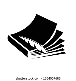Design-Vektorgrafik des offenen Buches