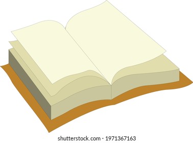 Open book logo design vector stock