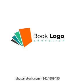 Open Book Logo Education Logo Flat Vector Illustration Design Logo Template