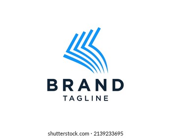 Diseño de vectores planos para el logotipo del libro abierto
